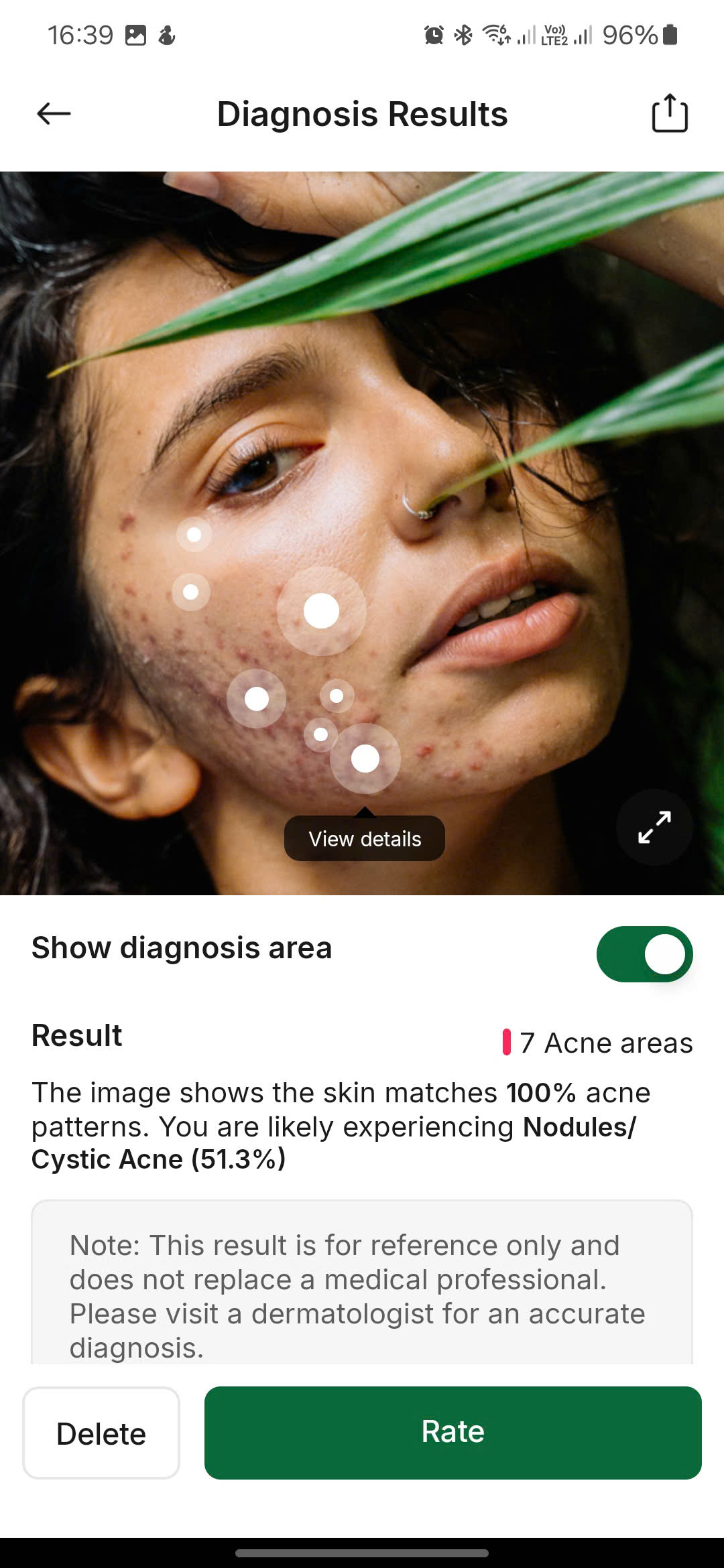 FaceDia App Screenshot